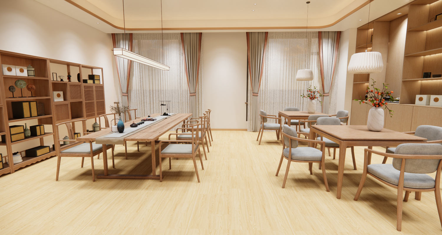 Suelos LVT con aspecto de madera para residencias de ancianos, aptos para personas mayores