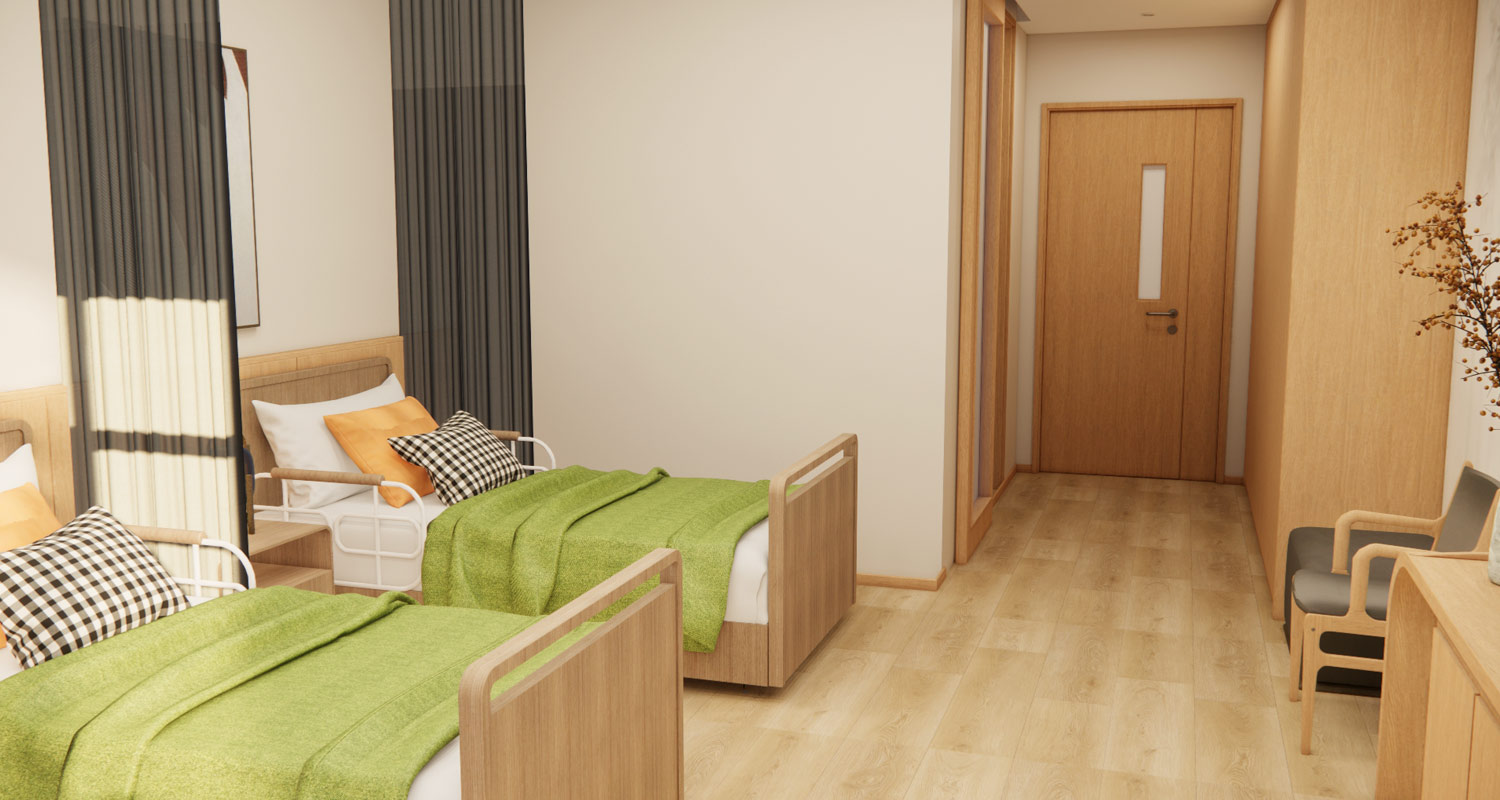 Suelos LVT con aspecto de madera para residencias de ancianos, aptos para personas mayores