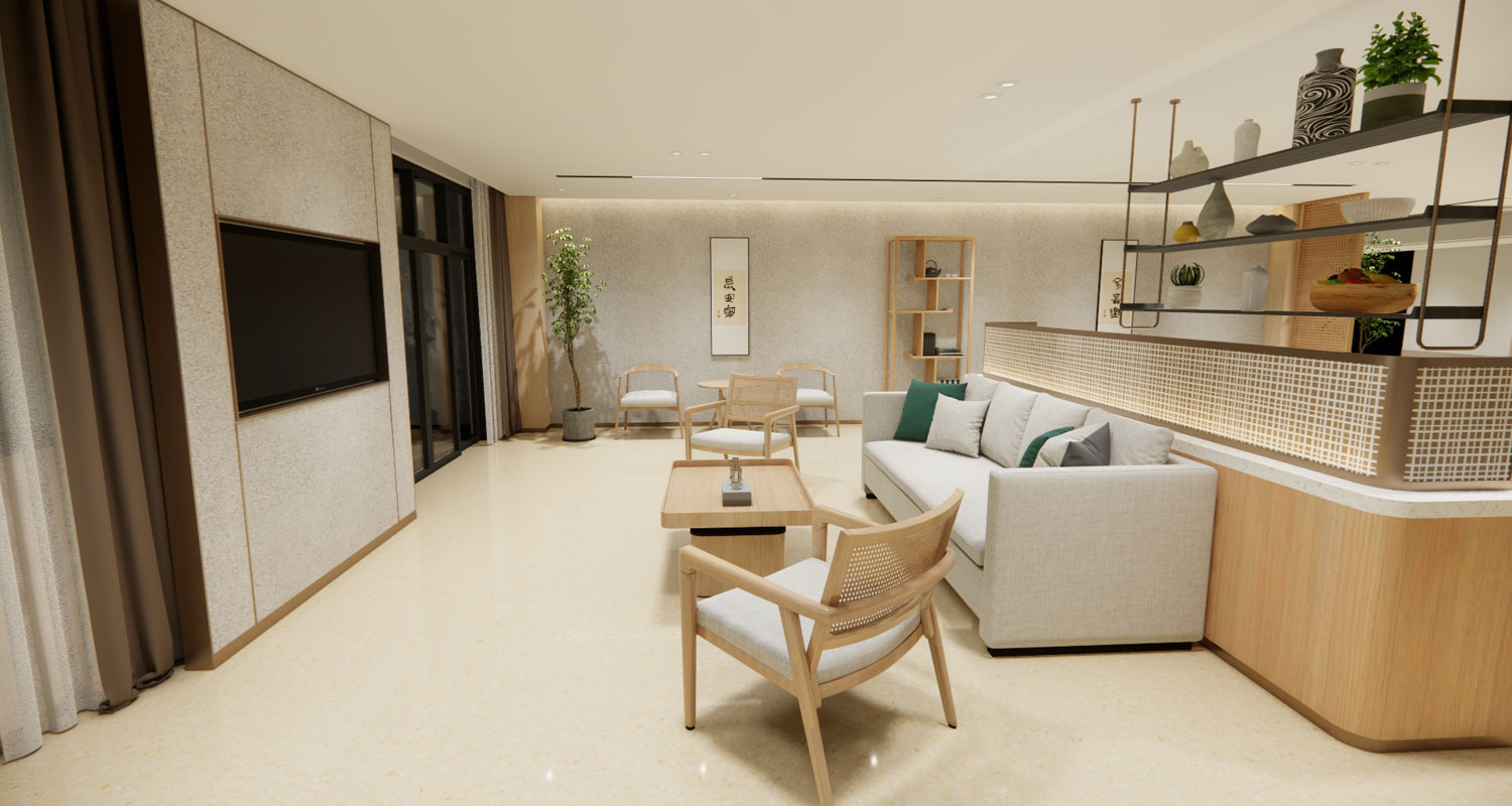 Suelos homogéneos de PVC para residencias de ancianos EasyClean