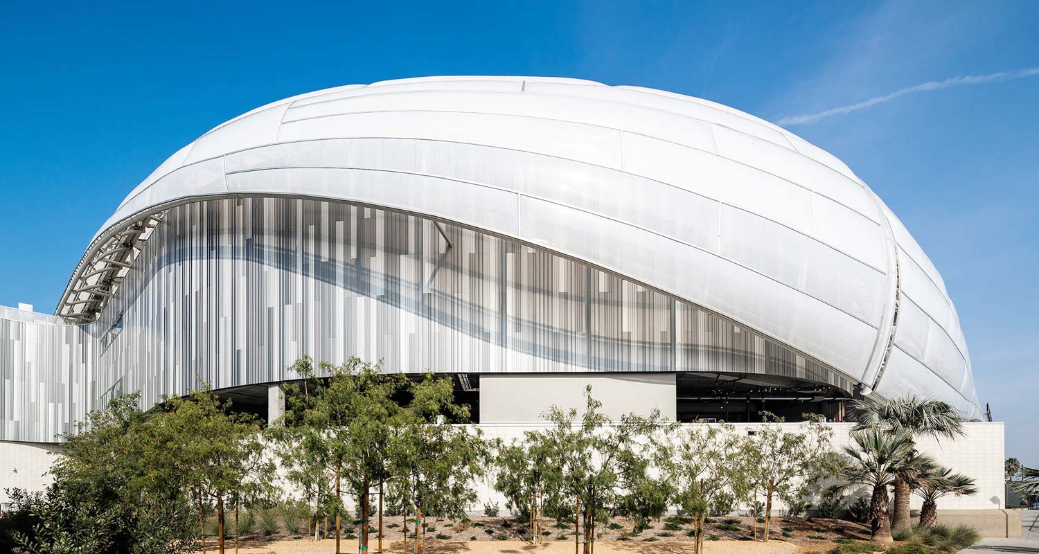 Membrana de PTFE de grado estadio para estructuras tensadas